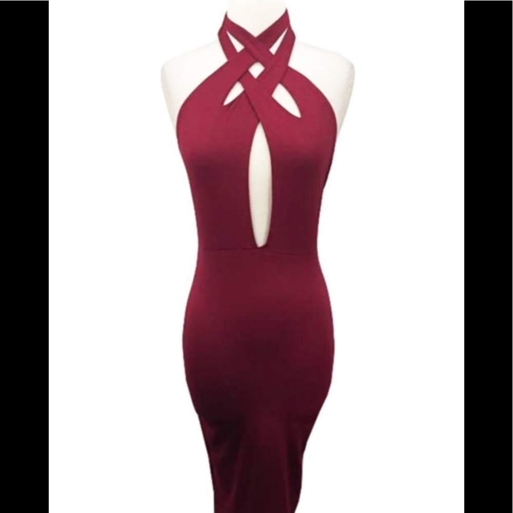 Burgundy Dress